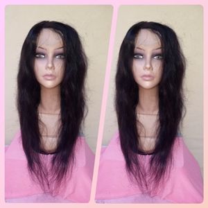 22" Brazilian unprocessed body wave human hair wig 4x4, free part